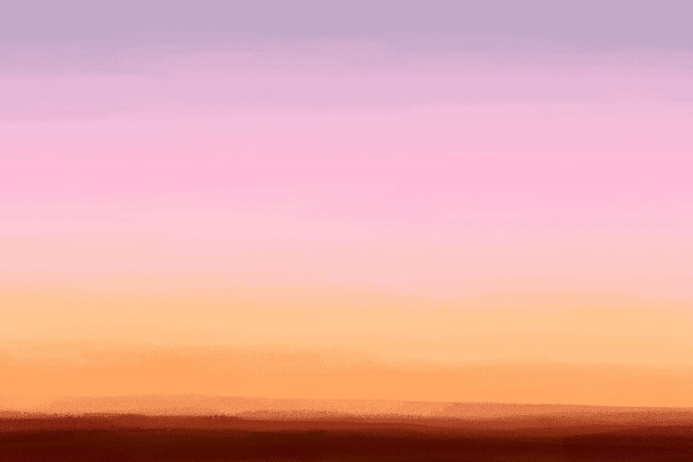 Sunset gradient landscape background painting