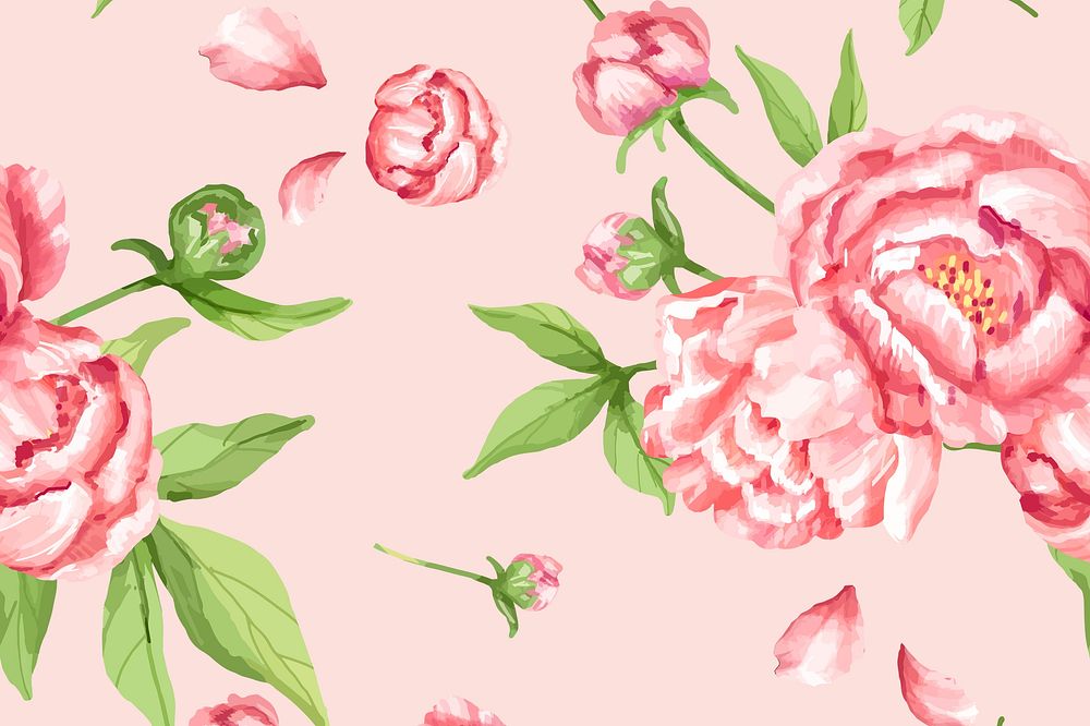 Watercolor carnation flower background | Free Photo - rawpixel