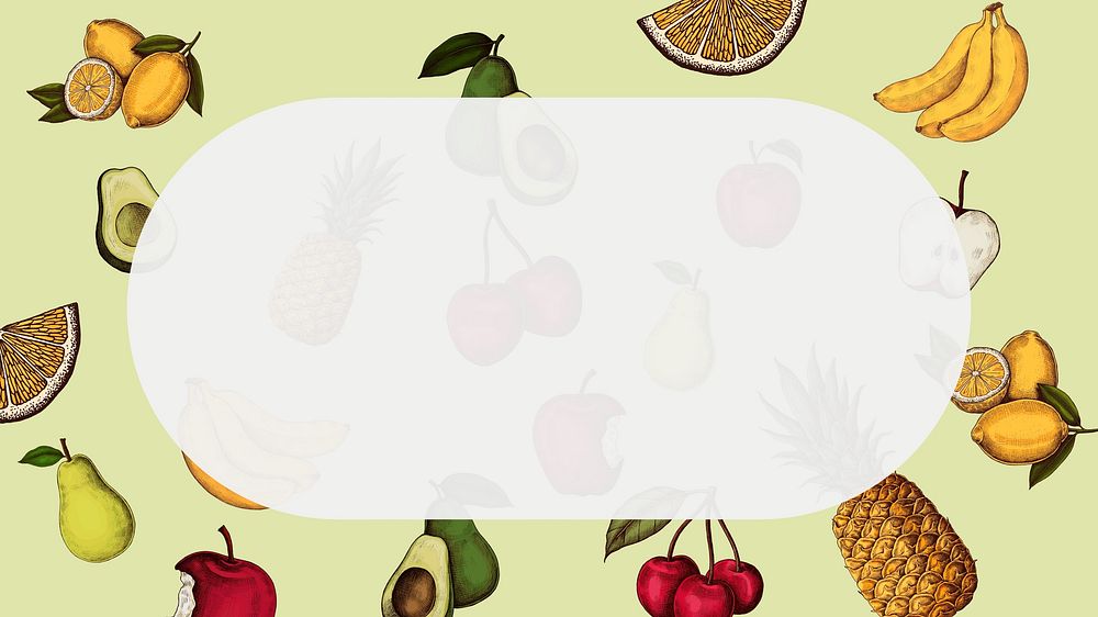 Colorful fruit illustration desktop wallpaper