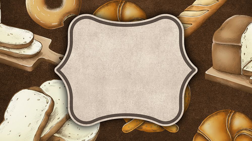 Bread desktop wallpaper brown vintage frame