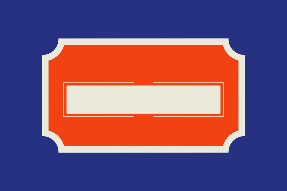 Red vintage badge vector