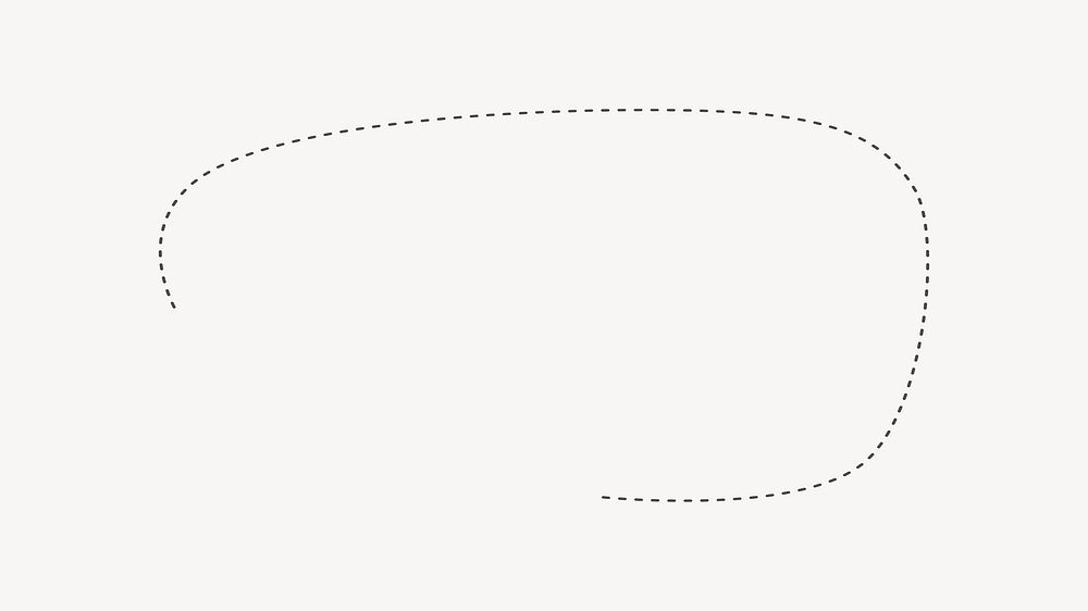 Simple dotted line copyspace vector