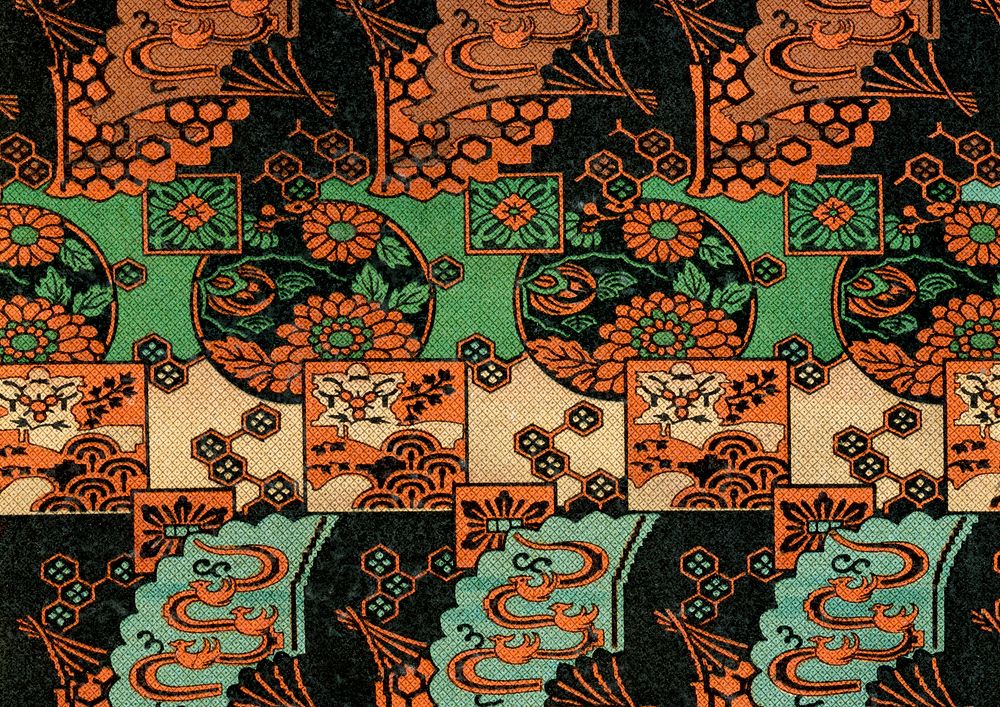 Traditional Japanese background.  Remixed by rawpixel.