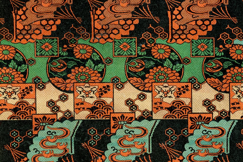 Traditional Japanese background.  Remixed by rawpixel.