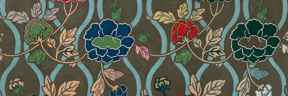 Traditional Japanese flower background.  Remixed by rawpixel.