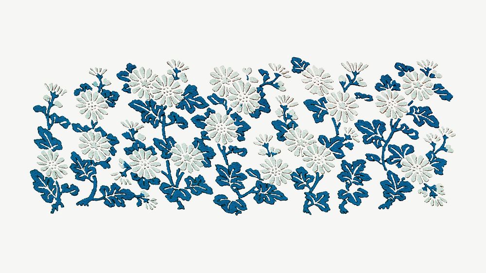 Japanese flower branches, by G.A. Audsley-Japanese illustration psd. Remixed by rawpixel.