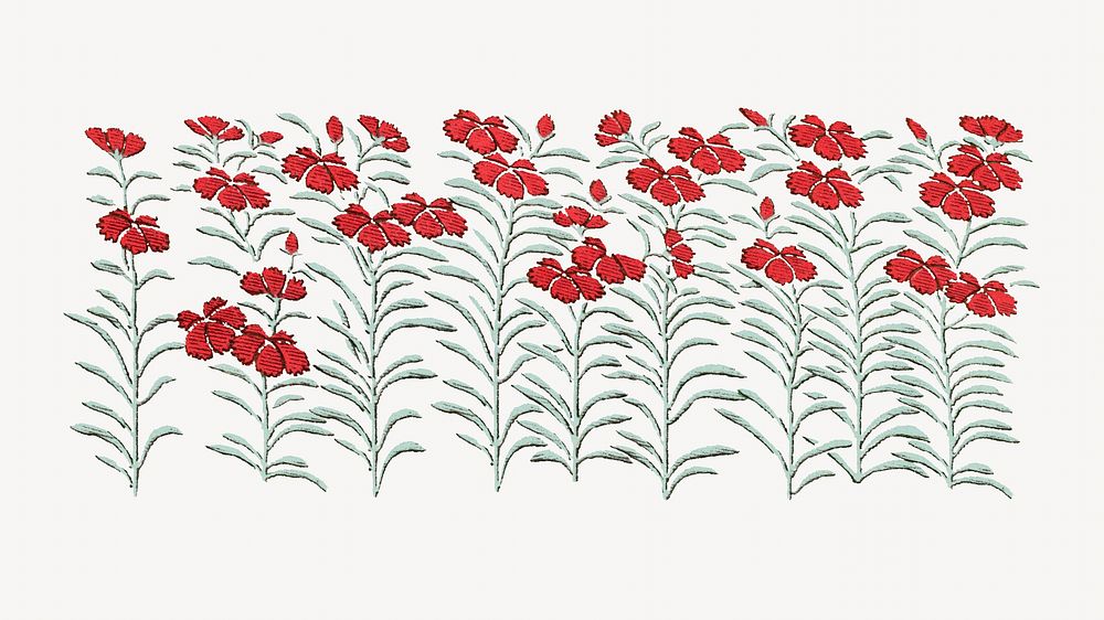 Japanese flower branches, by G.A. Audsley-Japanese illustration. Remixed by rawpixel.