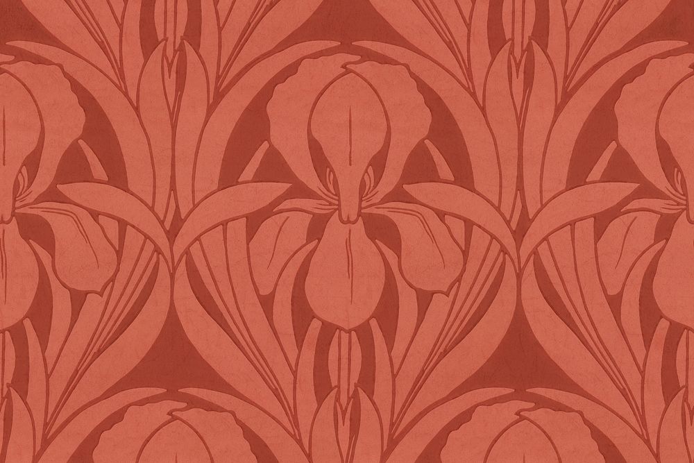 Vintage botanical pattern background. Remixed by rawpixel.