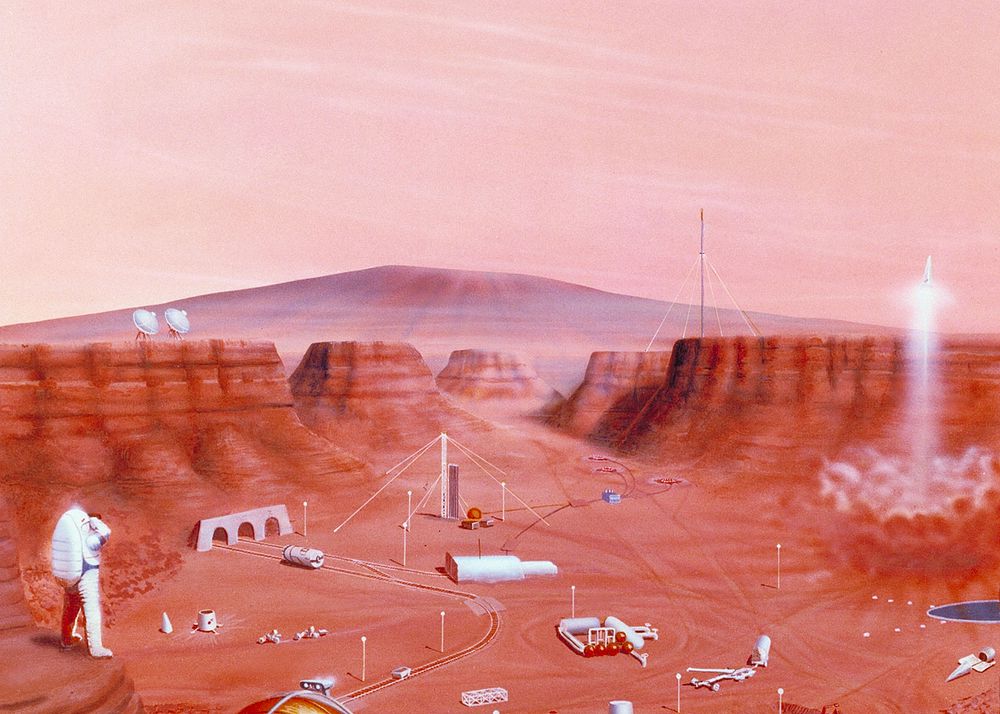 Mars chromatography art background. Remixed by rawpixel.