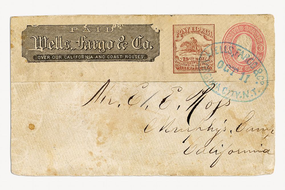 Express Cover (1862) ephemera art. Original public domain image from The Smithsonian Institution. Digitally enhanced by…