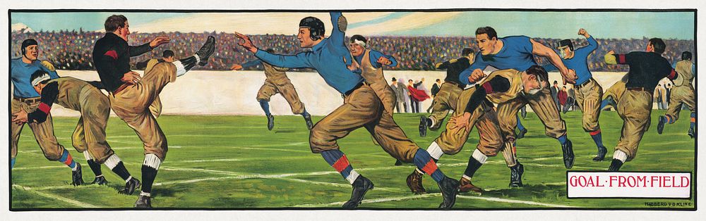 Goal from field (1901). Original public domain image from the Library of Congress. Digitally enhanced by rawpixel.