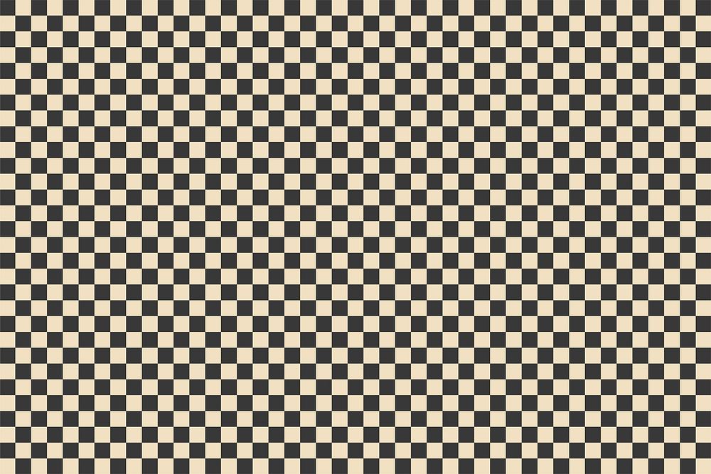 Retro checkered pattern background vector