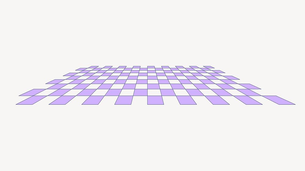 Purple checkered pattern shape