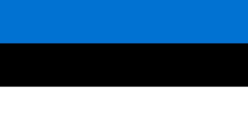 Estonian flag, national symbol image