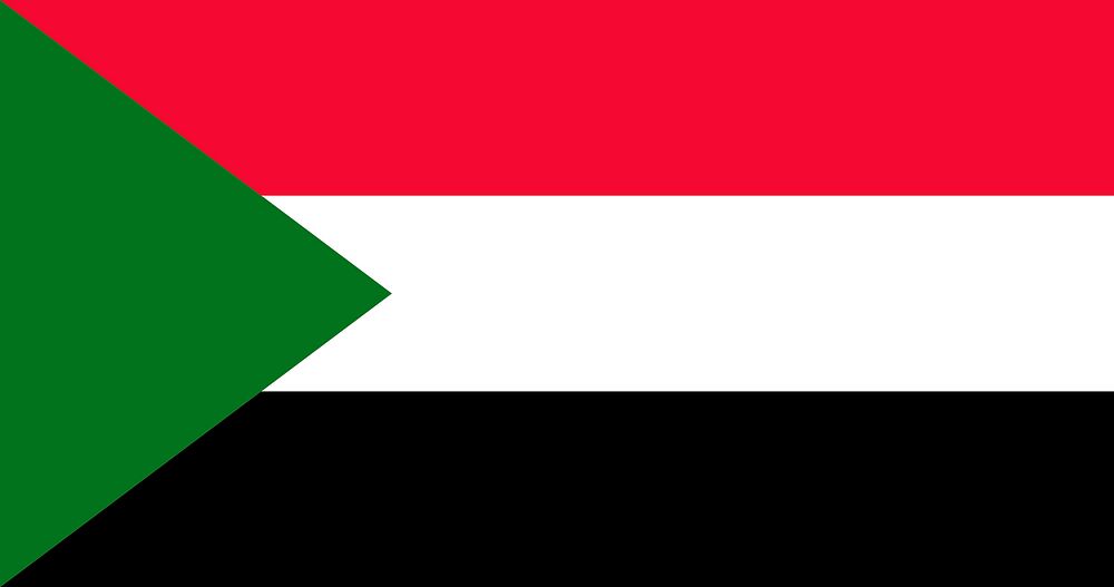 Sudan flag, national symbol image