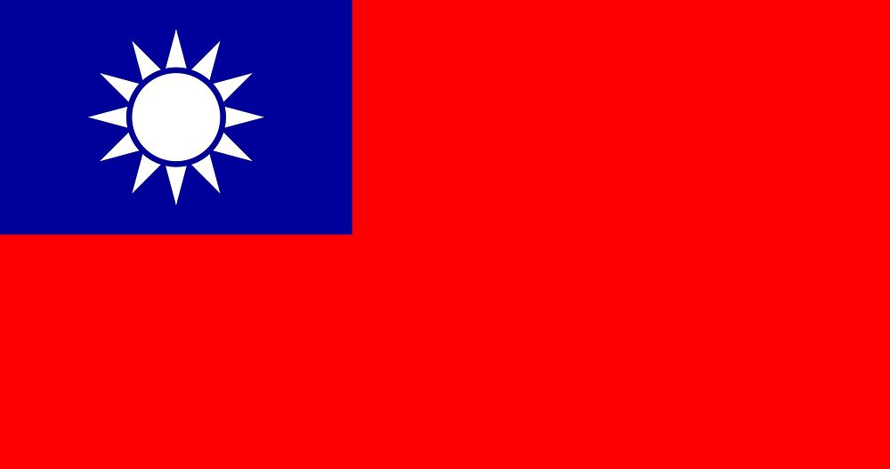 Taiwanese flag, national symbol image
