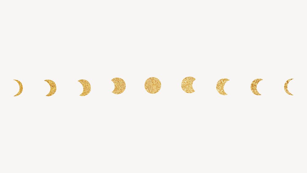 Golden moon cycle desktop wallpaper