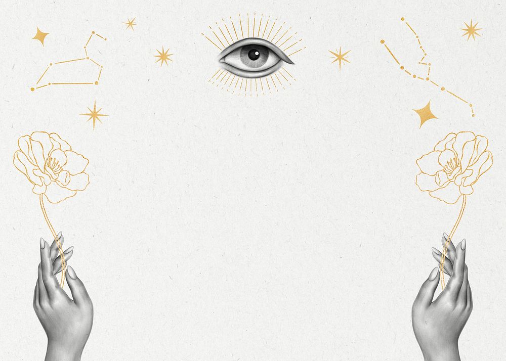 Third eye illustration, spiritual background