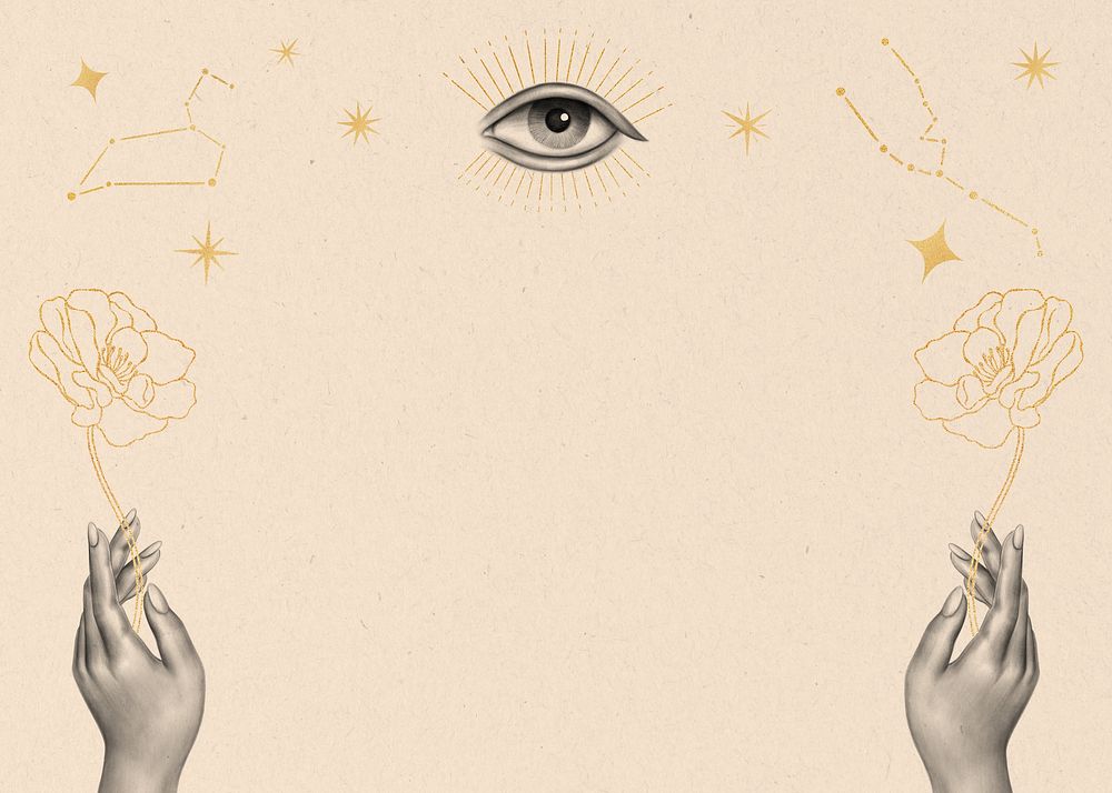Third eye illustration, spiritual background