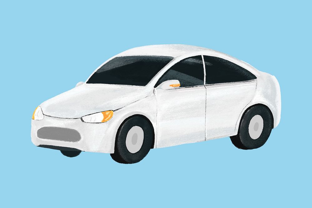 Electric car vehicle illustration