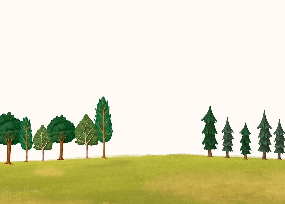 Beige tree environment aesthetic illustration background