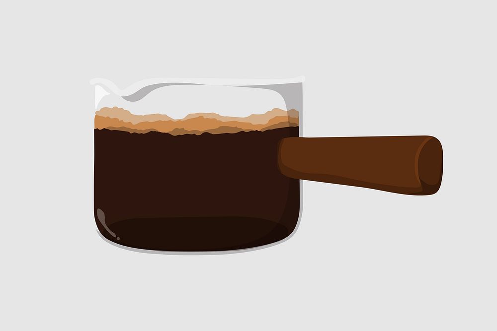 Espresso shot glass, drink illustration