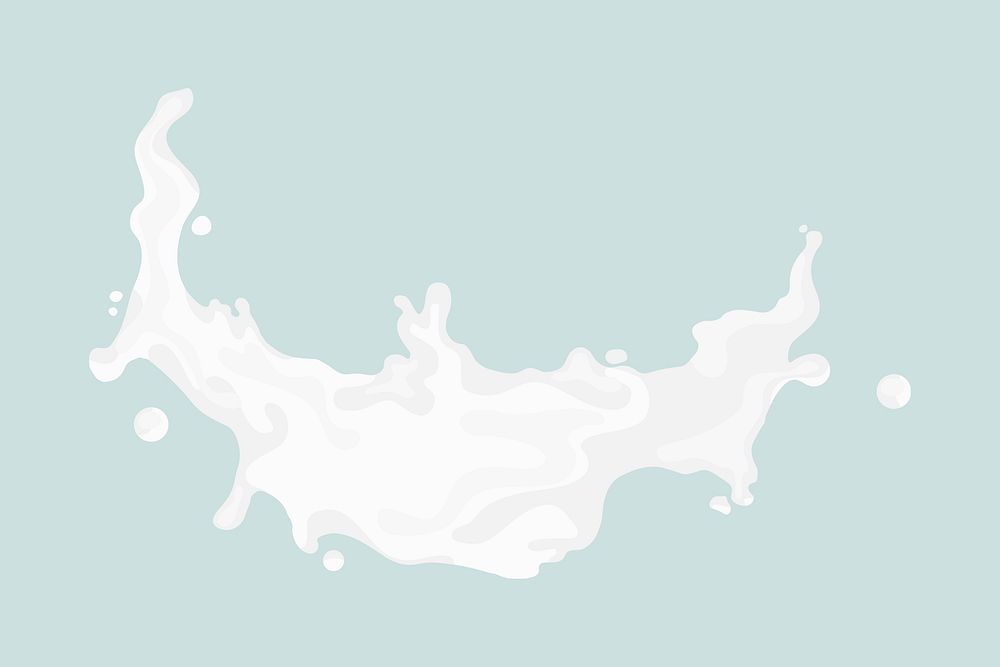 Milk splash, food texture element psd