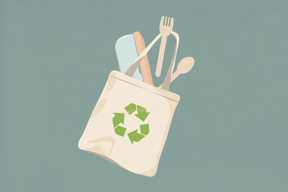 Eco-friendly product illustration