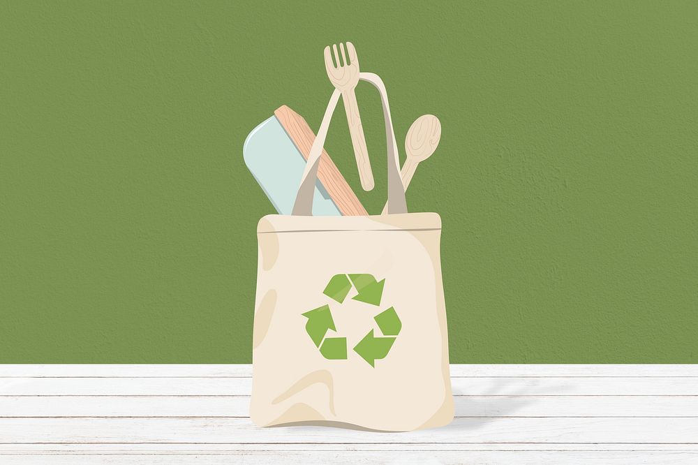 Eco-friendly product illustration