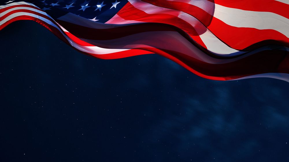 American flag border HD wallpaper