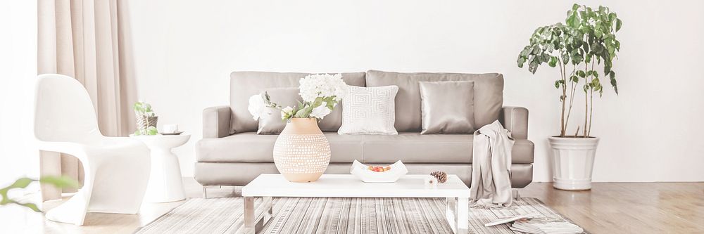 Modern living room background, interior image