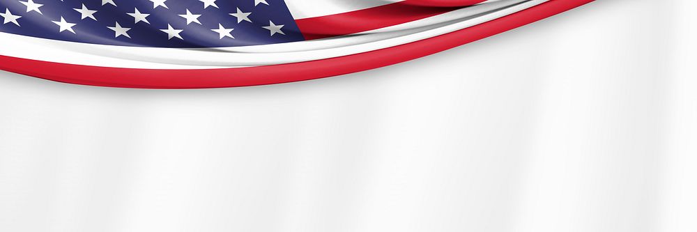 American flag border background