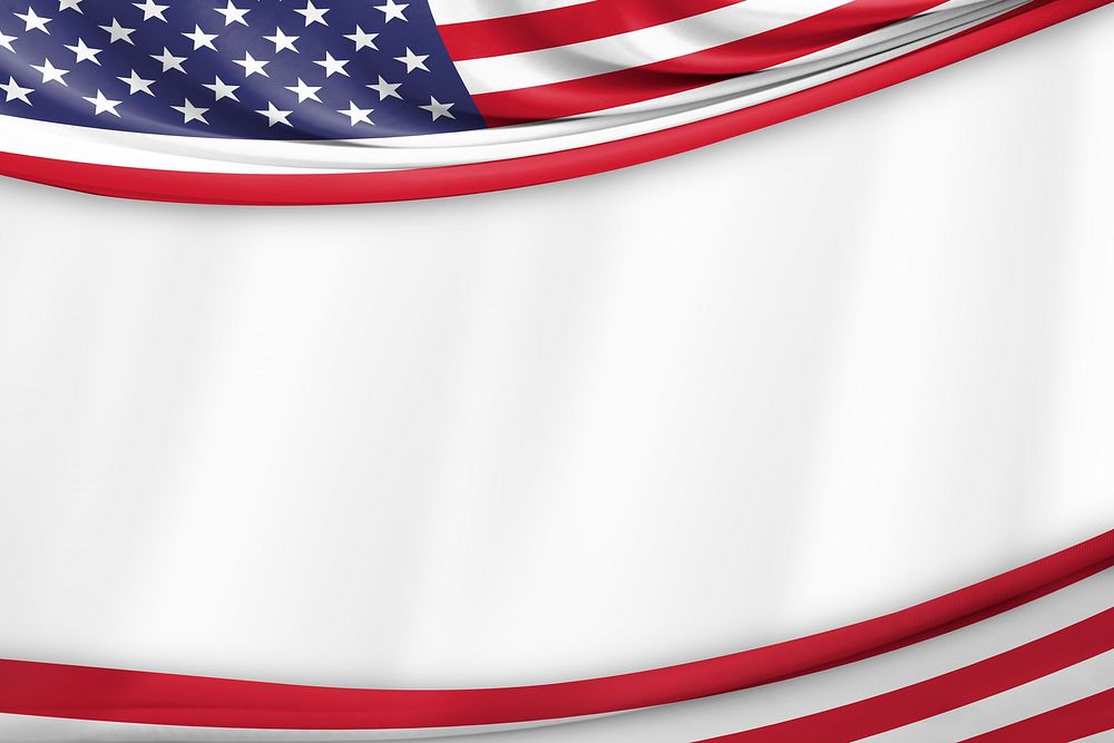 American flag border background