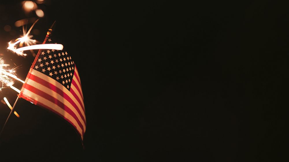 Independence day HD wallpaper, American flag border