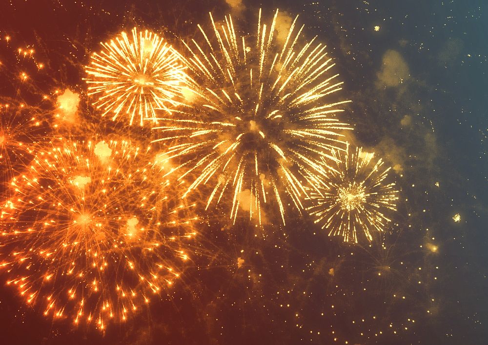 Celebration fireworks background, New Year aesthetic