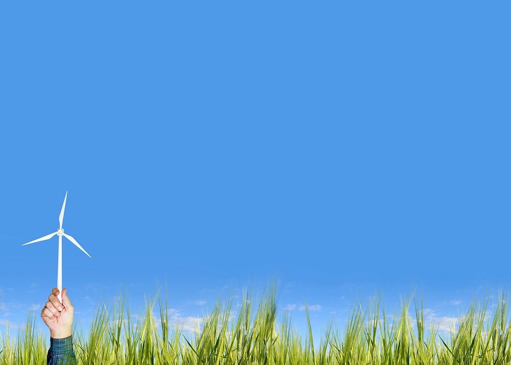 Wind turbine background