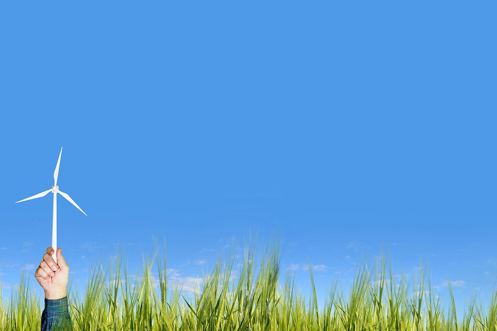 Wind power background