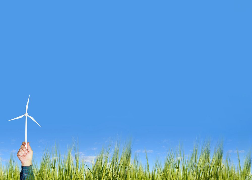 Wind turbine background