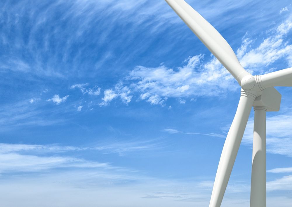 Wind turbine background