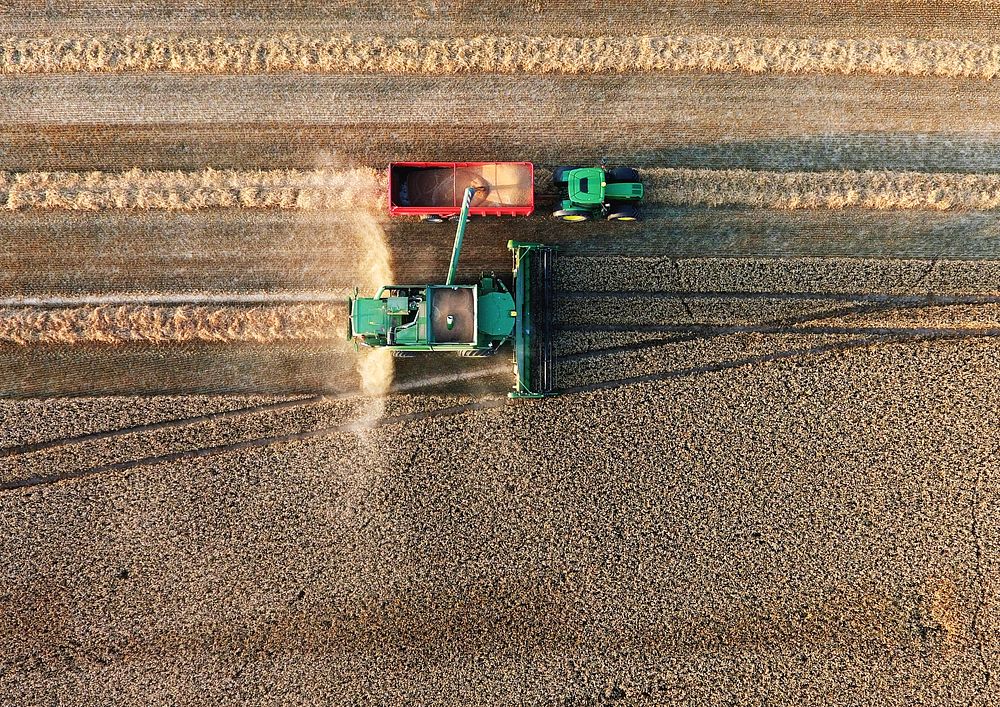 Combine harvester background