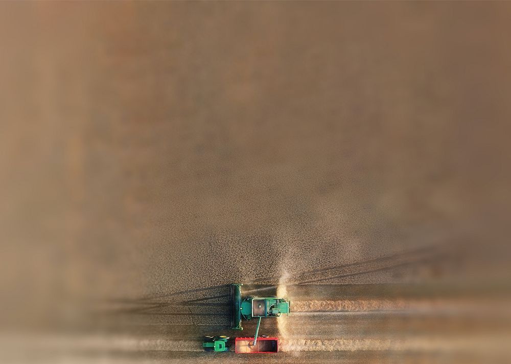 Combine harvester background