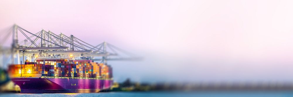 Container ship blog banner
