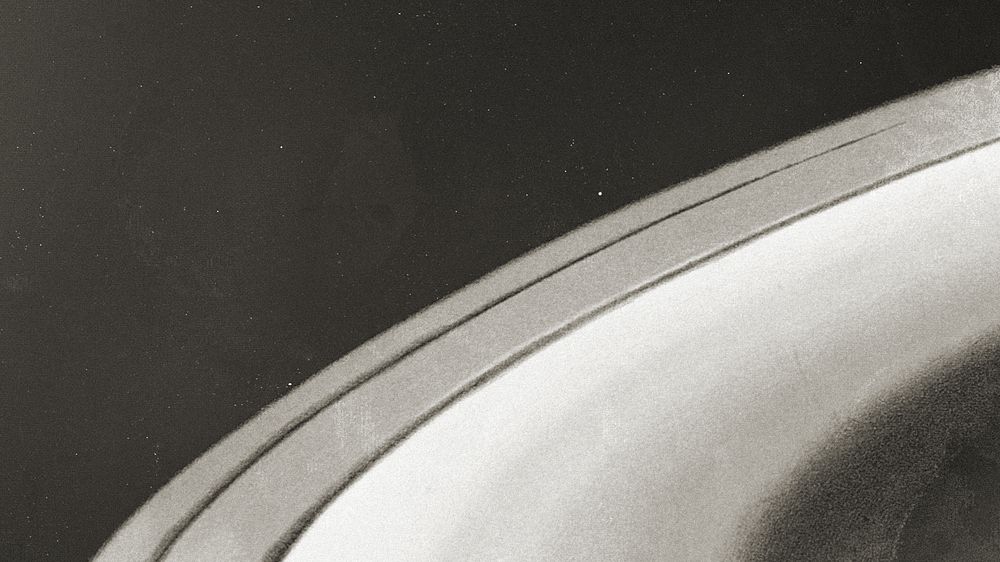 Aesthetic Saturn ring HD wallpaper, greyscale galaxy 