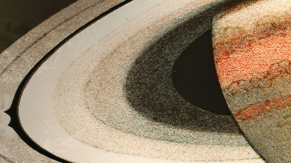 Aesthetic Saturn ring HD wallpaper