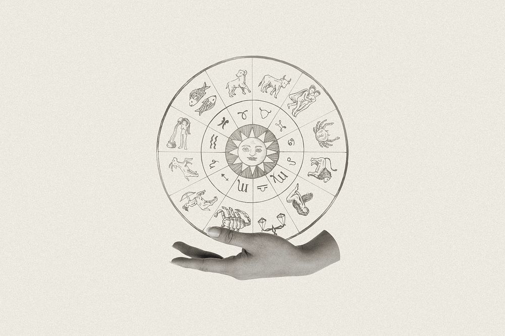 Astrology horoscope chart, fortune telling art