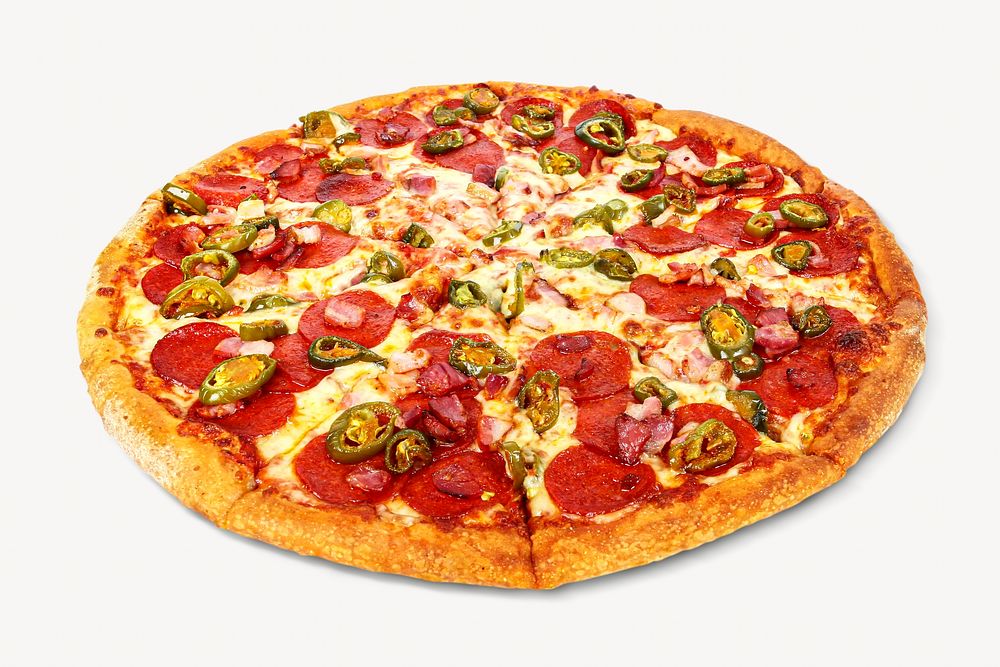 Pizza isolated image on white