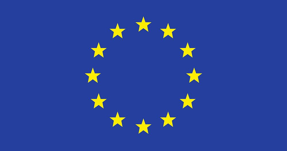 European Union flag, national symbol image