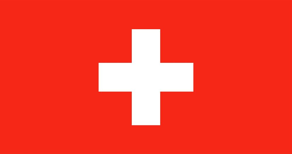 Swiss flag, national symbol image