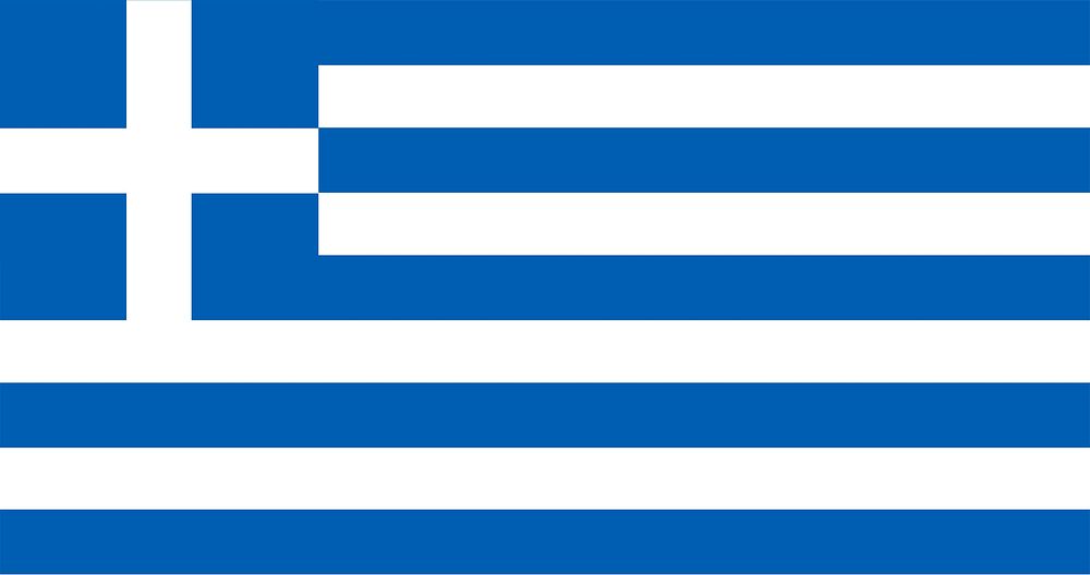Greek flag, national symbol image