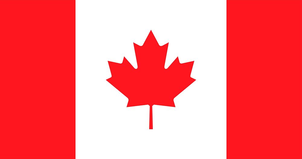 Canadian flag, national symbol image
